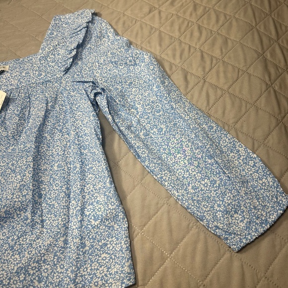 NWT J.Crew Light Blue Floral Blouse - Picture 5 of 11